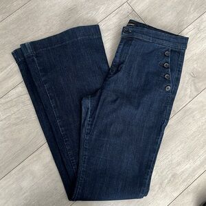 BANANA REPUBLIC Sailor Flared Dark Denim Jeans, Size 29